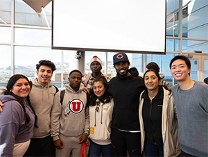 group of first-gen students at first-gen fest